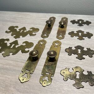 Vintage Brass Decor Set